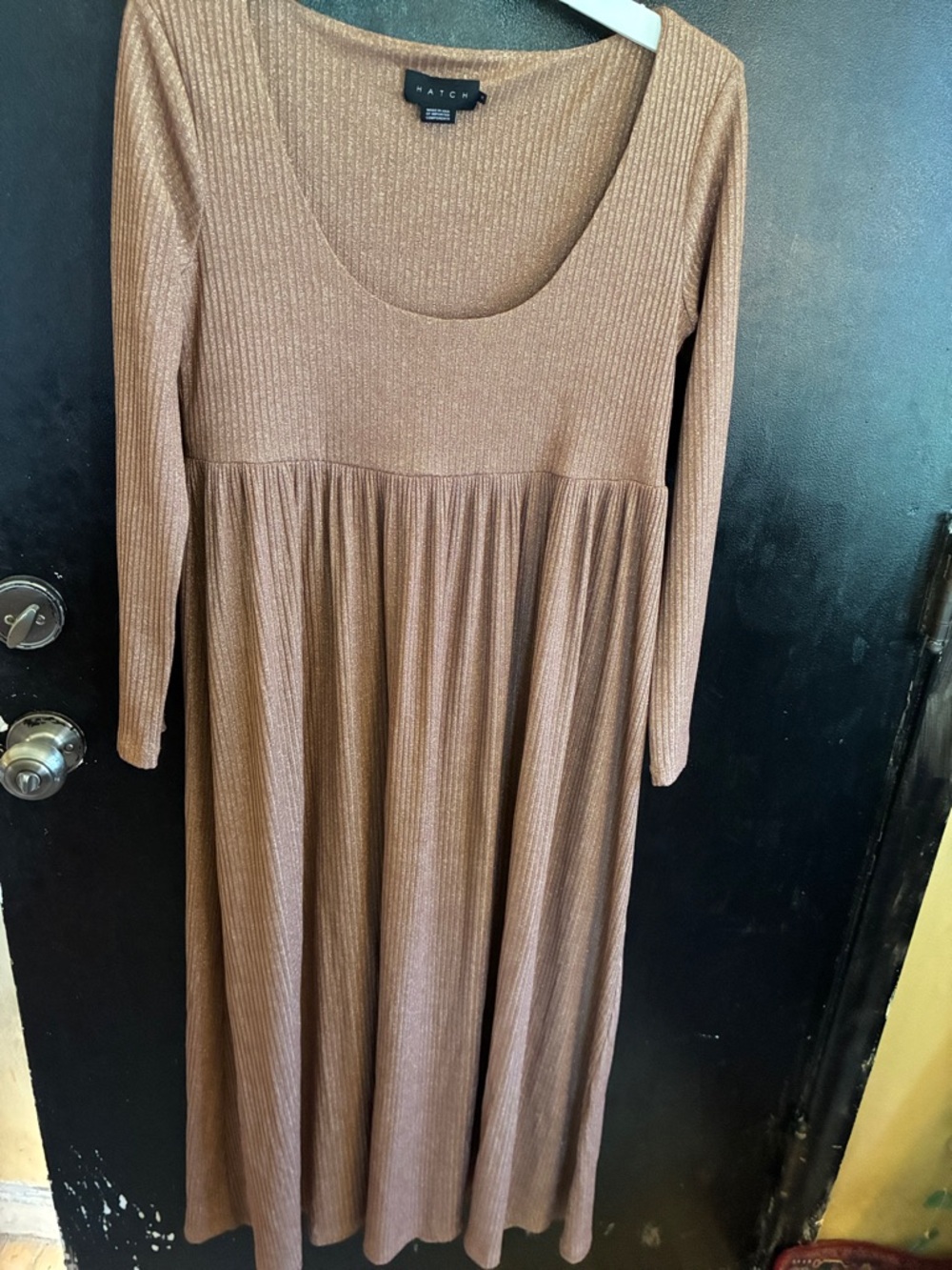 Hatch Metallic Bronze Maxi Dress
